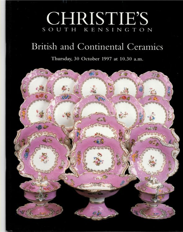 British and Continental Ceramics. Christie's South Kensington. Thursday 30 October 1997 POR-7772