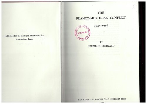Image for The Franco-Moroccan Conflict 1943-1956 The Franco-Moroccan Conflict 1943-1956