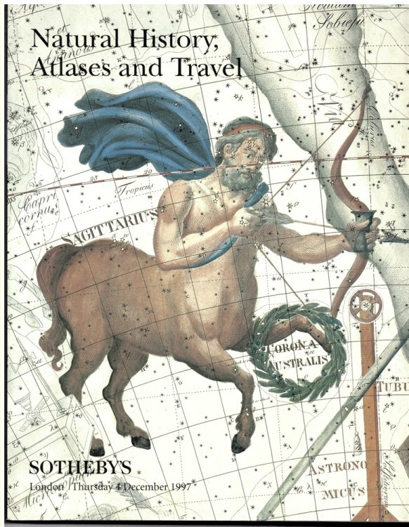 Natural History, Atlases and Travel. London. Thursday 4 December 1997