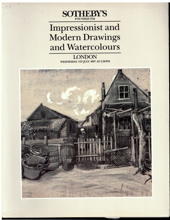 Impressionist and Modern Drawings and Watercolours. London. Wednesday 1st July 1987