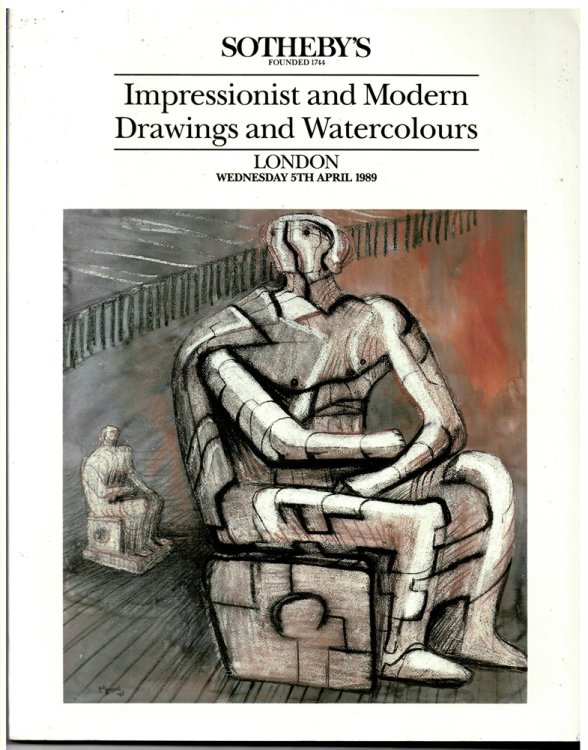 Impressionist and Modern Drawings and Watercolours. London. Wednesday 5th April 1989