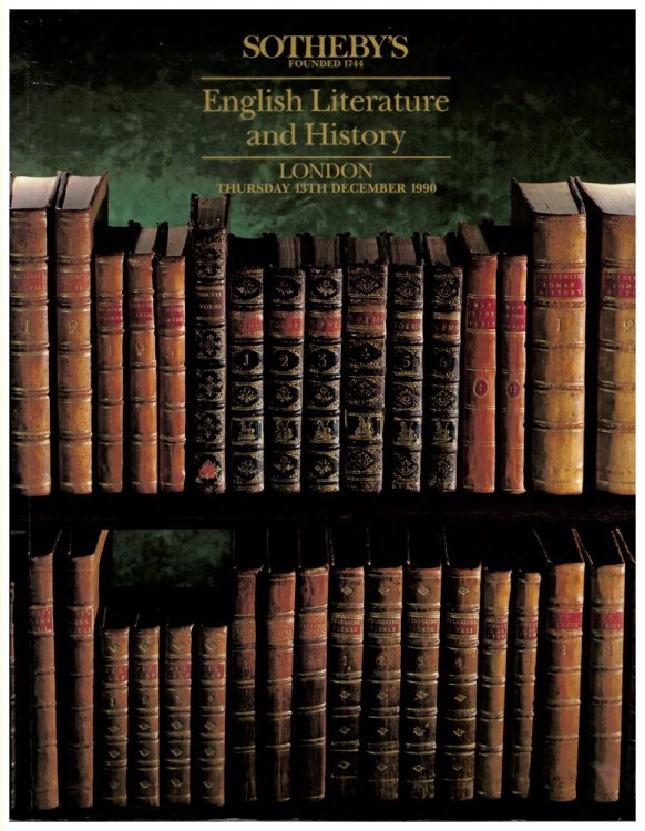 English Literature and History. London. Thursday 13th December 1990