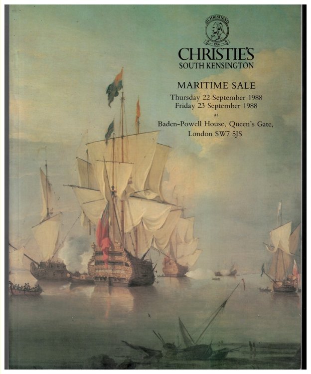 Image for Maritime Sale. Thursday 22 September 1988 Friday 23 September 1988 Maritime Sale. Thursday 22 September 1988 Friday 23 September 1988