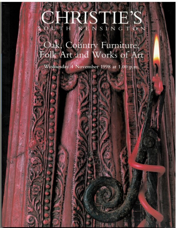Image for Oak, Country Furniture, Folk Art and Works of Art. Wednesday 4 November 1998 Oak, Country Furniture, Folk Art and Works of Art. Wednesday 4 November 1998