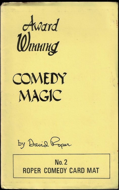 Image for Award Winning Comedy Magic. No. 2 Roper Comedy Card Mat Award Winning Comedy Magic. No. 2 Roper Comedy Card Mat