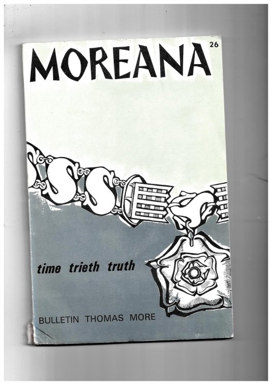 Moreana. Bulletin Thomas More. Juin 1970. No. 26