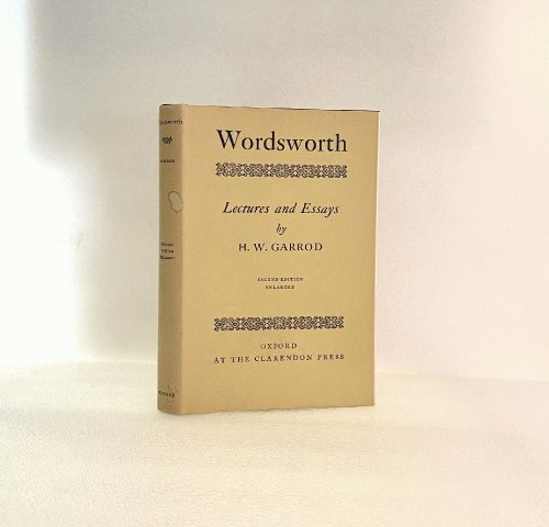 Wordsworth: Lectures and Essays