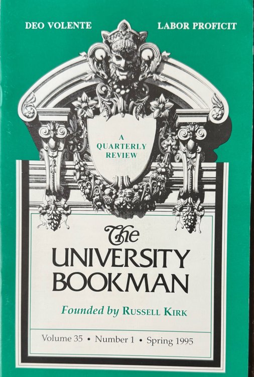 The University Bookman: A Quarterly Review - Volume 35 Number 1 (Spring 1995)