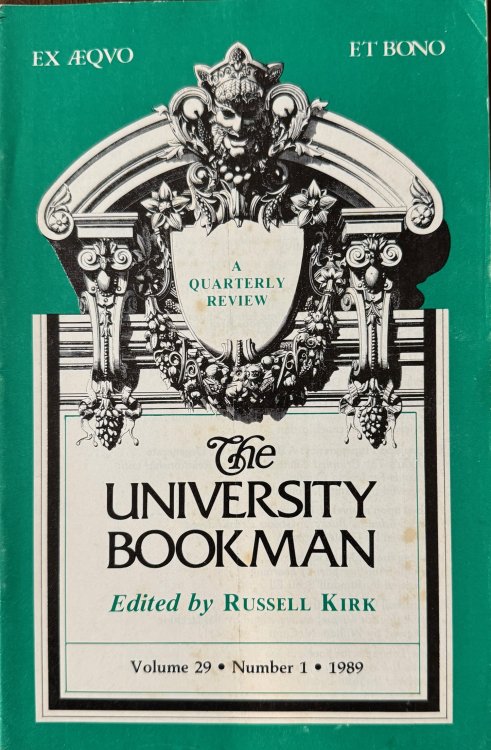 Image for The University Bookman: A Quarterly Review - Volume 29, Number 1 (1989) The University Bookman: A Quarterly Review - Volume 29, Number 1 (1989)