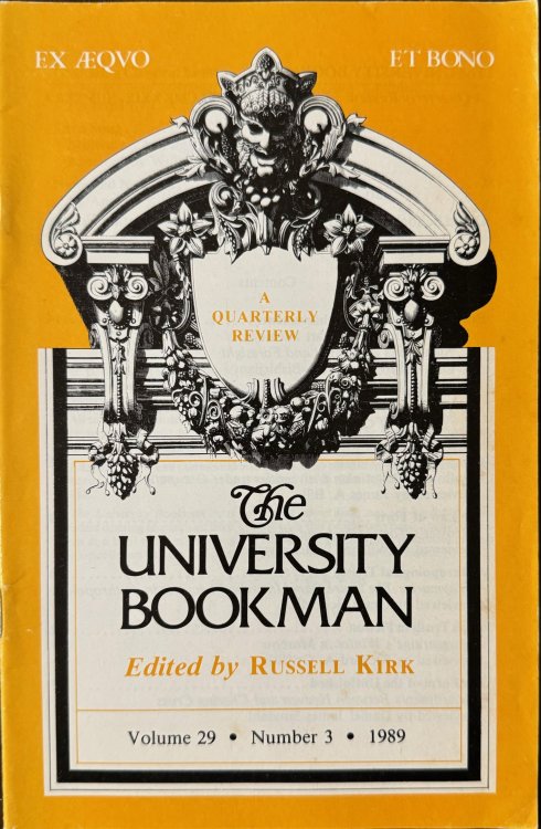 Image for The University Bookman: A Quarterly Review - Volume 29, Number 3 (1989) The University Bookman: A Quarterly Review - Volume 29, Number 3 (1989)