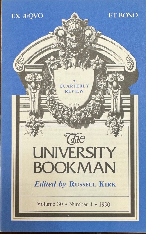 Image for The University Bookman: A Quarterly Review - Volume 30, Number 4 (1990) The University Bookman: A Quarterly Review - Volume 30, Number 4 (1990)