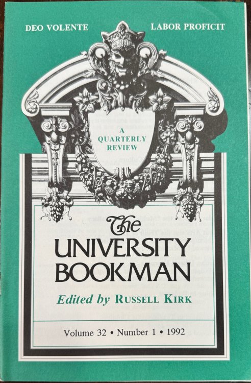 Image for The University Bookman: A Quarterly Review - Volume 32, Number 1 (1992) The University Bookman: A Quarterly Review - Volume 32, Number 1 (1992)