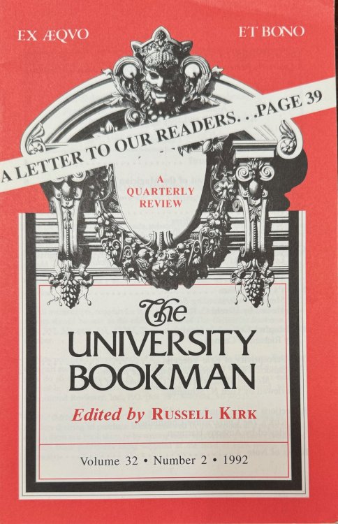 Image for The University Bookman: A Quarterly Review - Volume 32, Number 2 (1992) The University Bookman: A Quarterly Review - Volume 32, Number 2 (1992)