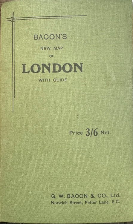 Image for Bacon's New Map of London with Guide Bacon's New Map of London with Guide