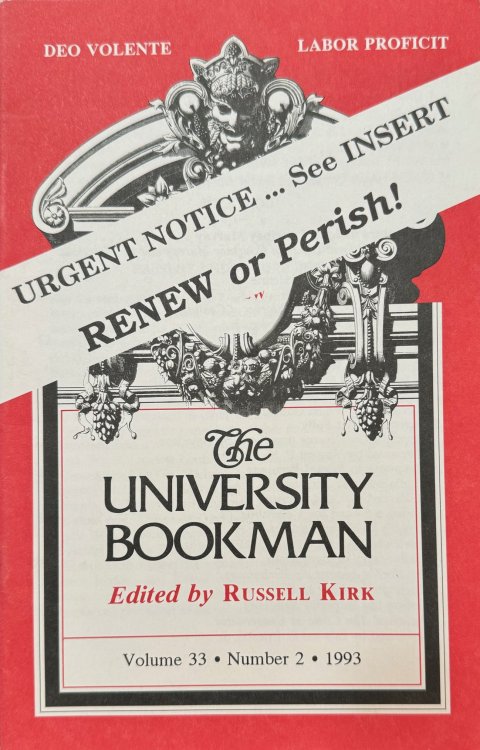 Image for The University Bookman: A Quarterly Review - Volume 33, Number 2 (1993) The University Bookman: A Quarterly Review - Volume 33, Number 2 (1993)