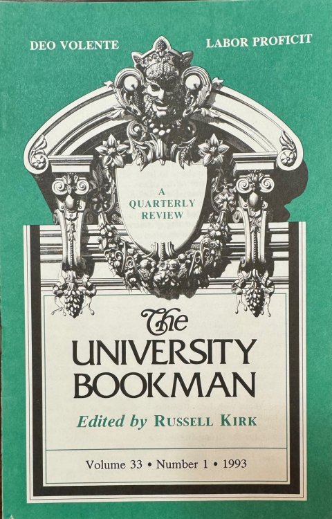 Image for The University Bookman: A Quarterly Review - Volume 33, Number 1 (1993) The University Bookman: A Quarterly Review - Volume 33, Number 1 (1993)