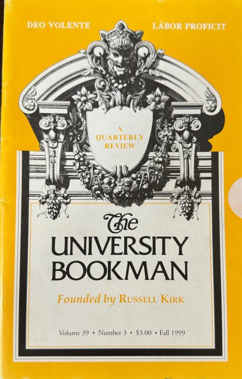 Image for The University Bookman: A Quarterly Review - Volume 39, Number 3 (1999) The University Bookman: A Quarterly Review - Volume 39, Number 3 (1999)