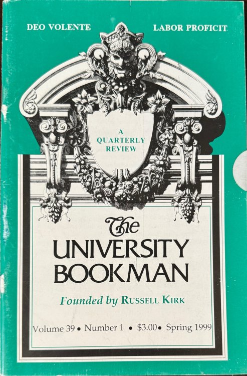 Image for The University Bookman: A Quarterly Review - Volume 39, Number 1 (1999) The University Bookman: A Quarterly Review - Volume 39, Number 1 (1999)