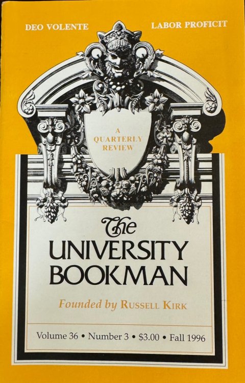 Image for The University Bookman: A Quarterly Review - Volume 36, Number 3 (Fall 1996) The University Bookman: A Quarterly Review - Volume 36, Number 3 (Fall 1996)
