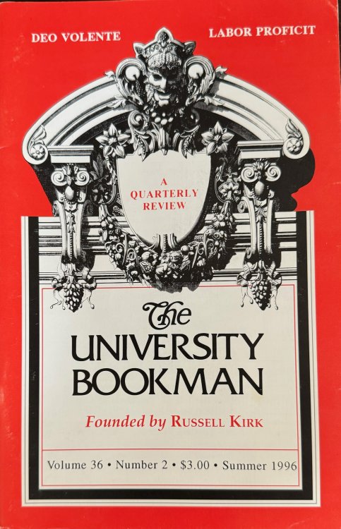 Image for The University Bookman: A Quarterly Review - Volume 36, Number 2 (Summer 1996) The University Bookman: A Quarterly Review - Volume 36, Number 2 (Summer 1996)