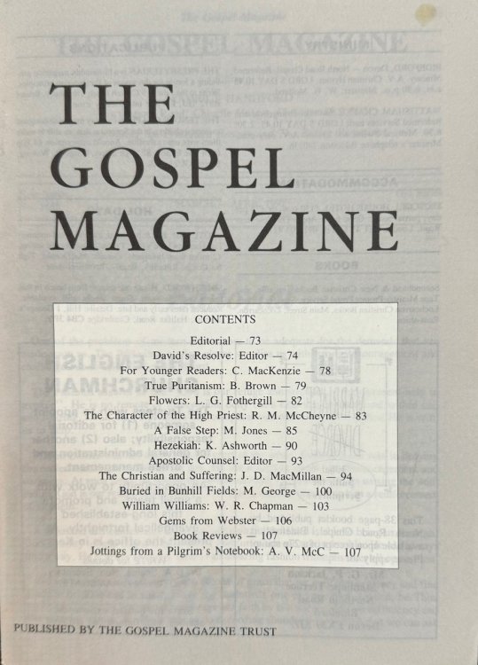 Image for The Gospel Magazine - New Series No. 1558 (March-April 1991) The Gospel Magazine - New Series No. 1558 (March-April 1991)