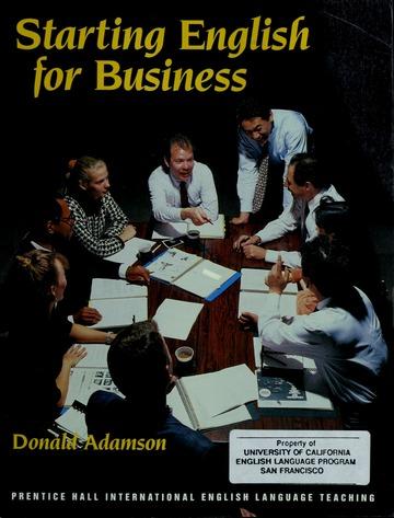 Starting English for business