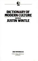 Dictionary of Modern Culture