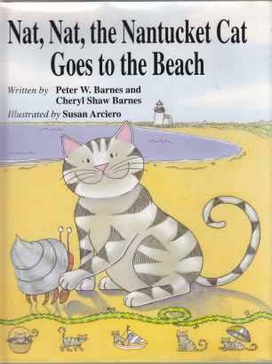 Nat, Nat, The Nantucket Cat Goes To The Beach SIGNED