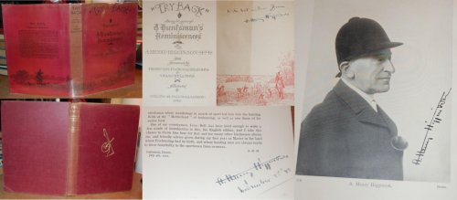 Image for Try Back Being 38 Years of a Huntsman's Reminiscences Thrice Signed Try Back Being 38 Years of a Huntsman's Reminiscences Thrice Signed