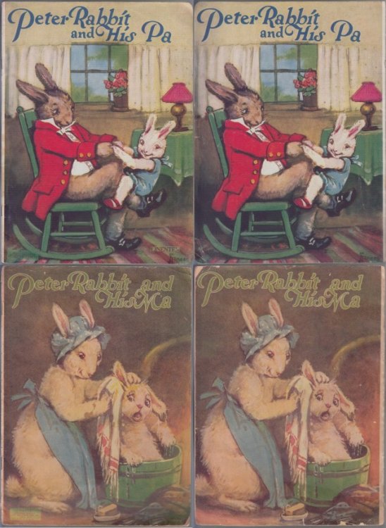 Image for Peter Rabbit And His Ma (#115), Peter Rabbit And His Pa (#1121) Two 1928 Paper Books Peter Rabbit And His Ma (#115), Peter Rabbit And His Pa (#1121) Two 1928 Paper Books