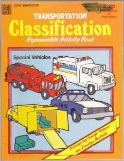 Image for Transportation Classification. Reproducible Activity Book Preschool K Pre-First (JI 8223) Transportation Classification. Reproducible Activity Book Preschool K Pre-First (JI 8223)