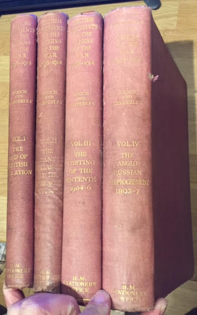 Image for British Documents on the Origins of the War 1898-1914. Volumes 1 - 4. Vol. I: The End of British Isolation. Vol. II: The Anglo-Japanese Alliance and the Franco-British Entente. Vol. III: The Testing of the Entente 1904-06. Vol. IV: The Anglo-Russian Rapprochement 1903-07 British Documents on the Origins of the War 1898-1914. Volumes 1 - 4. Vol. I: The End of British Isolation. Vol. II: The Anglo-Japanese Alliance and the Franco-British Entente. Vol. III: The Testing of the Entente 1904-06. Vol. IV: The Anglo-Russian Rapprochement 1903-07