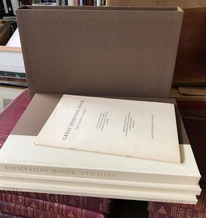 Image for The Domesday Surrey. Domesday Book Studies. Introduction and Translation. Folios & Maps. Great Domesday Book. The County Edition. Three volumes The Domesday Surrey. Domesday Book Studies. Introduction and Translation. Folios & Maps. Great Domesday Book. The County Edition. Three volumes