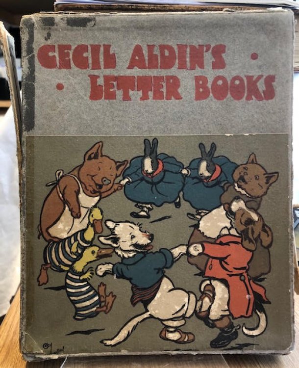 Cecil Aldin's Letter Books : White Rabbit. Cock-o-Lorum. Puss Puss. Black Billy. Pale Peter. Ugly Duckling. Six books in box