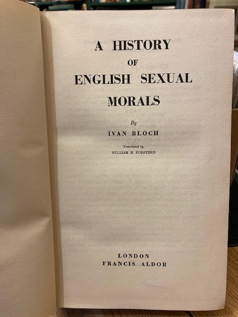 Image for A History of English Sexual Morals A History of English Sexual Morals