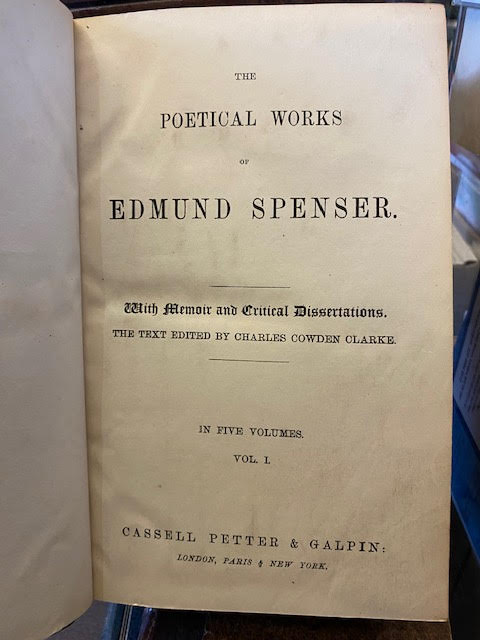 Image for The Poetical Works of Edmund Spenser; With Memoir and Critical Dissertations The Poetical Works of Edmund Spenser; With Memoir and Critical Dissertations