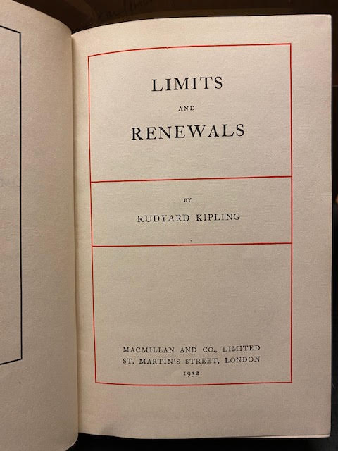 Image for Limits and Renewals Limits and Renewals