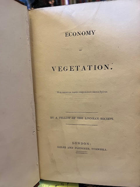 The Economy of Vegetation or Phoenomena of Plants