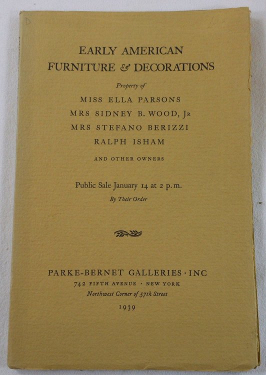 Image for Early American Furniture & Decorations. New York: January 1939 Early American Furniture & Decorations. New York: January 1939