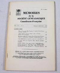 Image for Memoires De La Societe Genealogique Canadienne-Francaise. Vol. XIX, No. 3 - Juillet-Sept. 1968 Memoires De La Societe Genealogique Canadienne-Francaise. Vol. XIX, No. 3 - Juillet-Sept. 1968