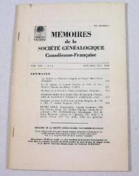 Image for Memoires De La Societe Genealogique Canadienne-Francaise. Vol. XIX, No. 4 - Oct.-Dec. 1968 Memoires De La Societe Genealogique Canadienne-Francaise. Vol. XIX, No. 4 - Oct.-Dec. 1968
