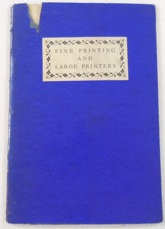Image for Fine Printing and Large Printers Fine Printing and Large Printers