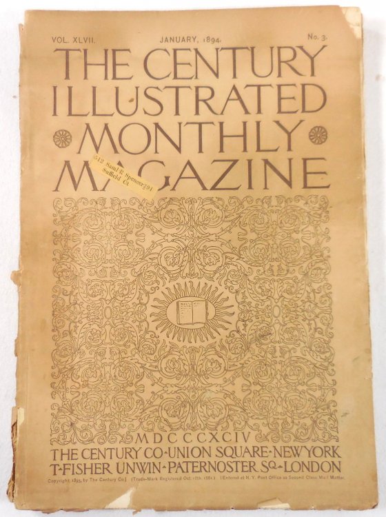 Image for The Century Magazine. Vol. XLVII, No. 3. January 1894 The Century Magazine. Vol. XLVII, No. 3. January 1894