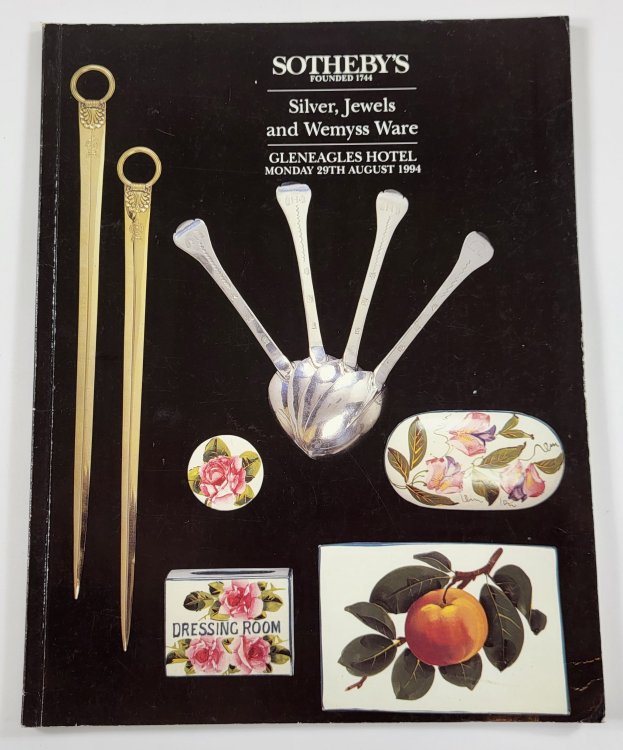 Image for Sotheby's: Silver, Jewels and Wemyss Ware. Sale LN4512 Greyfriars. Gleneagles Hotel, Perthshire. August 29, 1994 Sotheby's: Silver, Jewels and Wemyss Ware. Sale LN4512 Greyfriars. Gleneagles Hotel, Perthshire. August 29, 1994