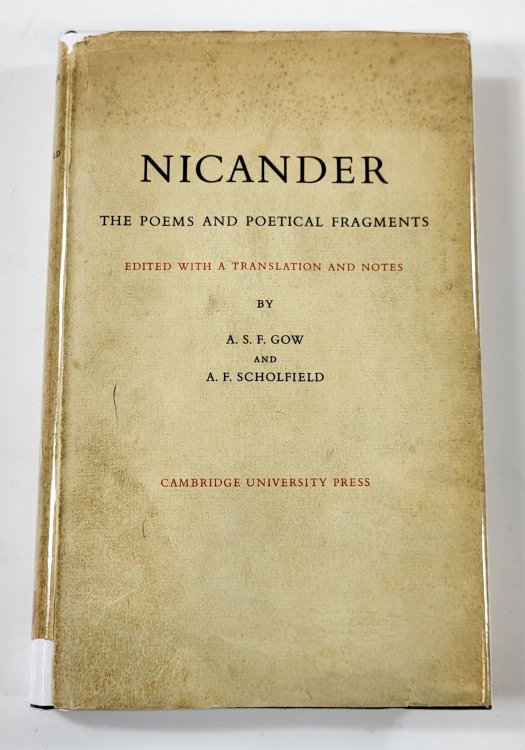 Image for Nicander: The Poems and Poetical Fragments Nicander: The Poems and Poetical Fragments