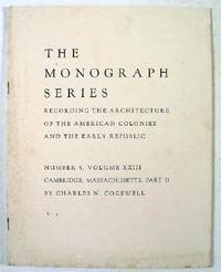 Image for Cambridge, Massachusetts, Part Two : The Monograph Series, Vol. XXIII, No. 5 Cambridge, Massachusetts, Part Two : The Monograph Series, Vol. XXIII, No. 5