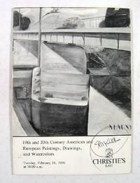 Image for Christie's East : 19th and 20th Century American and European paintings, Drawings and Watercolors : New York : February 18, 1986 : Sale No. 6077 Christie's East : 19th and 20th Century American and European paintings, Drawings and Watercolors : New York : February 18, 1986 : Sale No. 6077