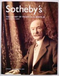 Image for Sotheby's : The Library of Frederick B. Adams, Jr., Part II : Thomas Hardy : London : November 7, 2001 : Sale No. L019 10H Sotheby's : The Library of Frederick B. Adams, Jr., Part II : Thomas Hardy : London : November 7, 2001 : Sale No. L019 10H