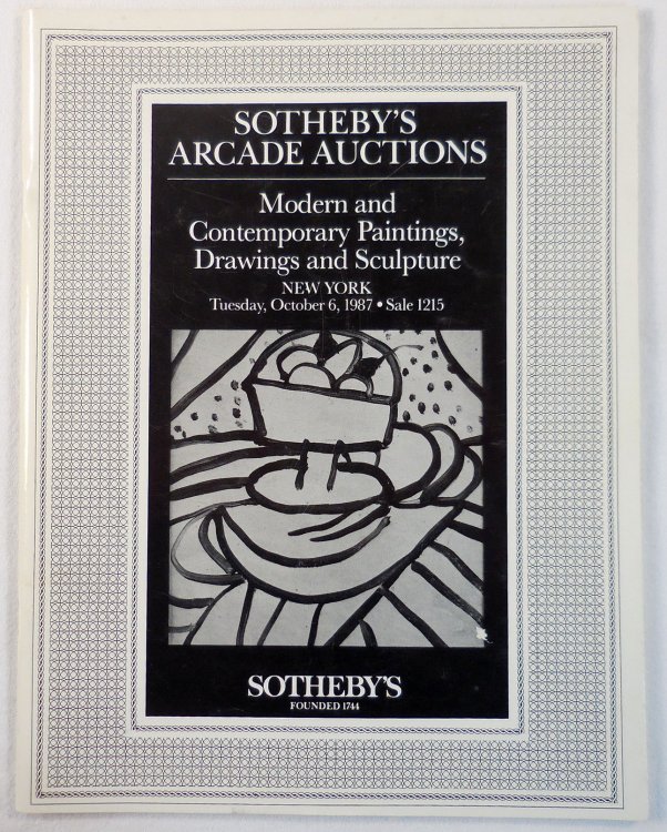 Image for Sotheby's : Modern and Contemporary Paintings, Drawings and Sculpture : New York : October 6, 1987 : Sale No. 1215 Sotheby's : Modern and Contemporary Paintings, Drawings and Sculpture : New York : October 6, 1987 : Sale No. 1215