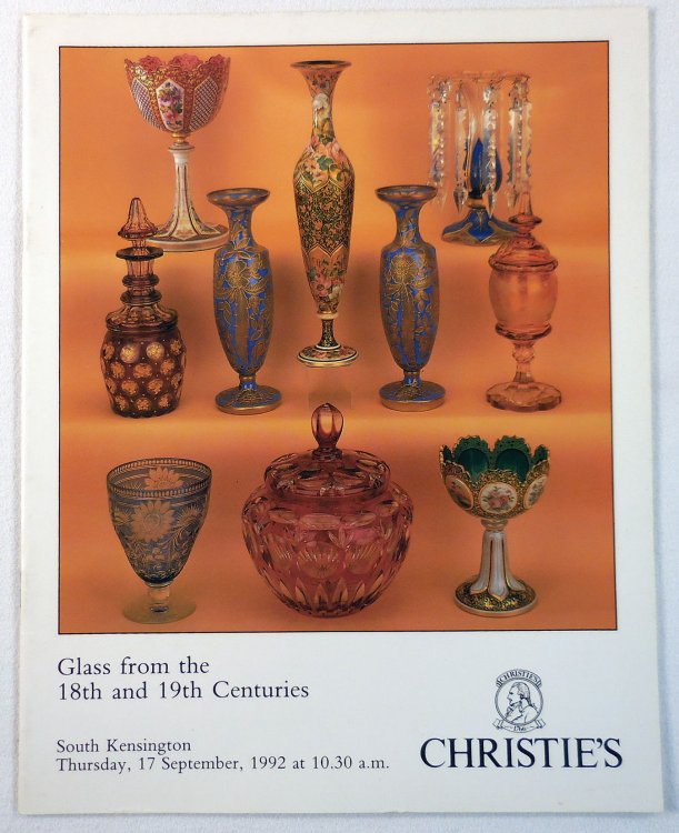 Image for Christie's : Glass from the 18th and 19th Centuries : South Kensington : September 17, 1992 : Sale No. POR 4765 Christie's : Glass from the 18th and 19th Centuries : South Kensington : September 17, 1992 : Sale No. POR 4765